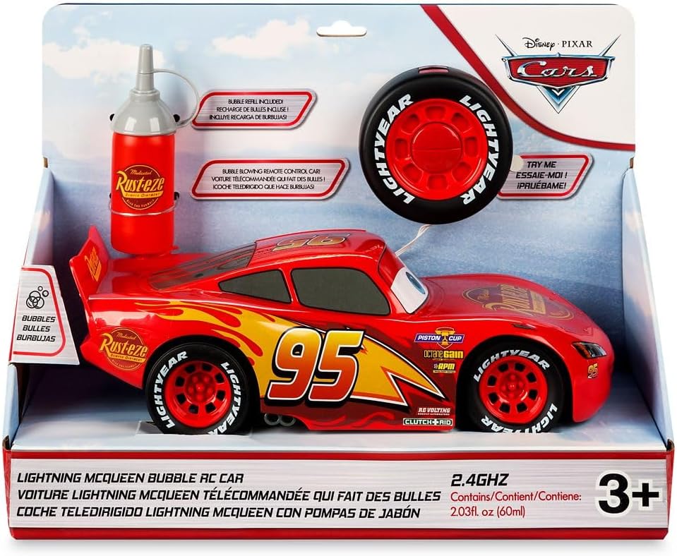 Lightning McQueen Bubble-Blowing Remote Control Car - 2.4GHZ RC Car